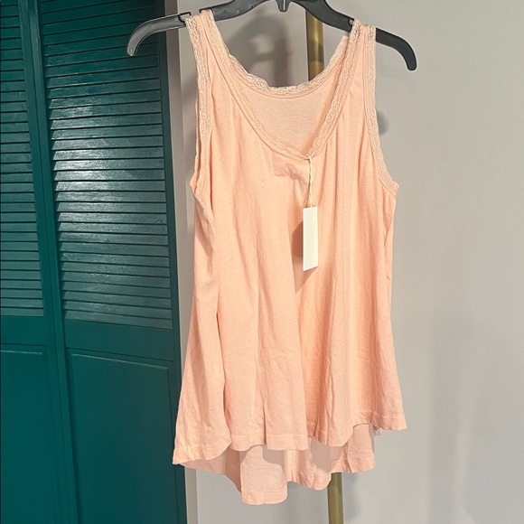 NEW WITH TAGS – THE GREAT. The Lace Slouch Sleep Tank | Dusty Rose | Size 3 - Picture 4 of 7